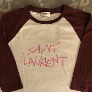 Yves St Laurent Long Sleeve T Shirt